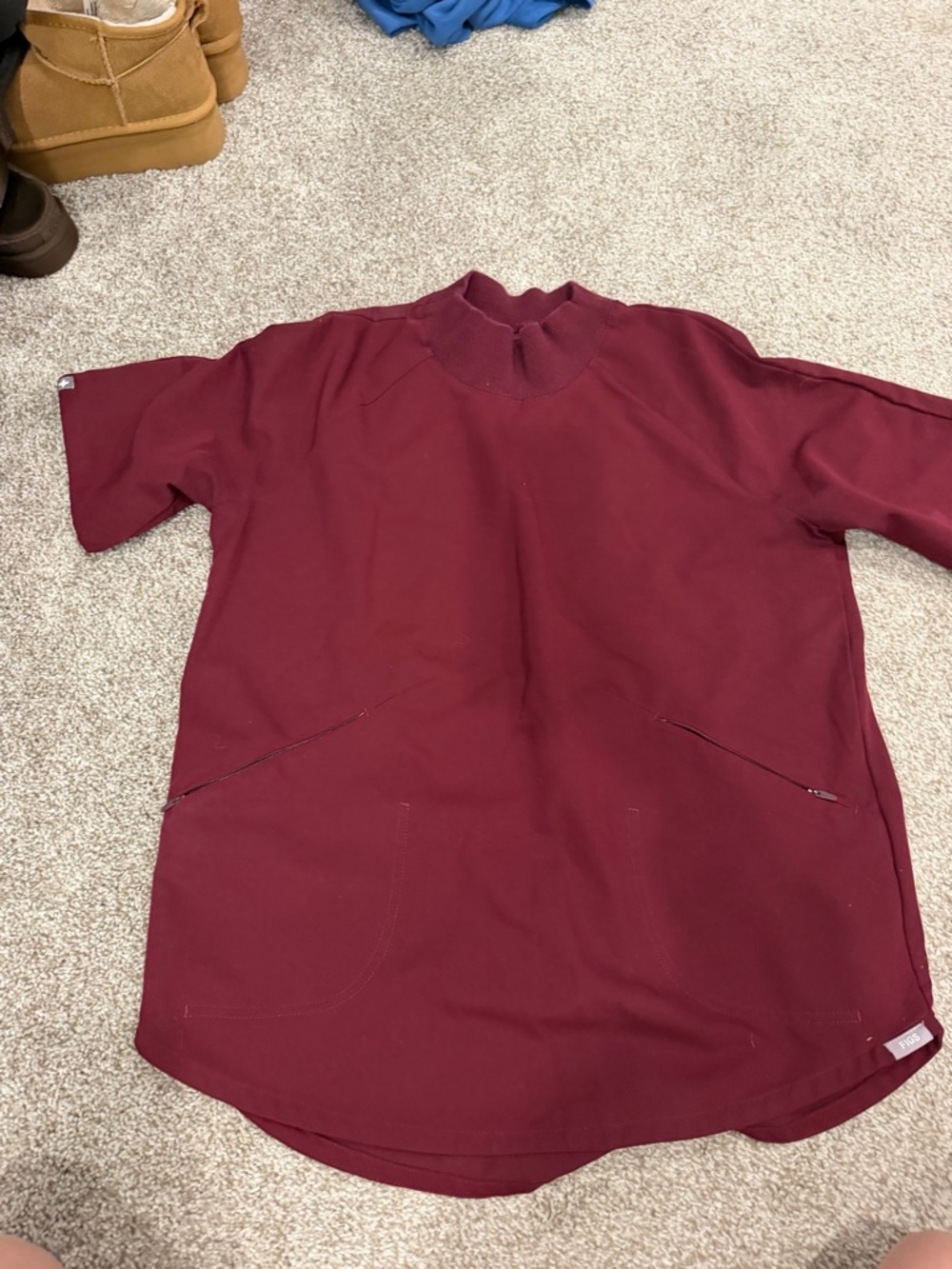 Burgundy Short-Sleeve WOMENS